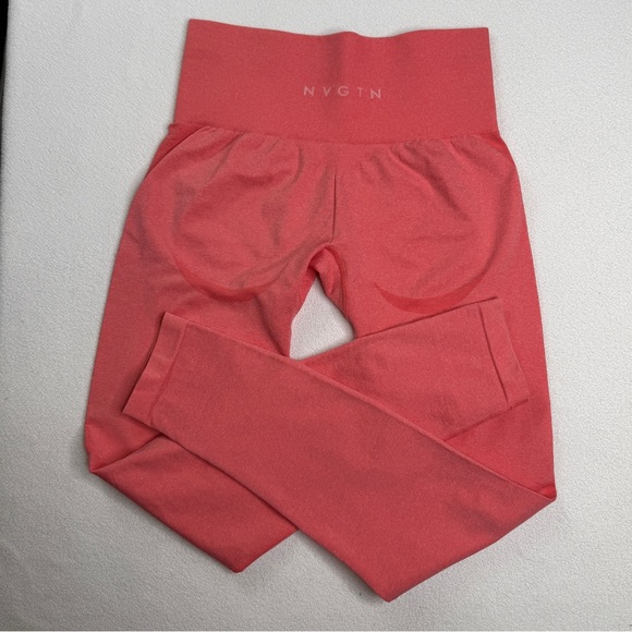 NVGTN Contour Seamless Leggings-Coral - Picture 8 of 11